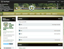 Tablet Screenshot of glenoakeaglesbaseball.com